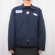 画像3: 70〜80's キルティングライナー ワークジャケット NAVY L (3)