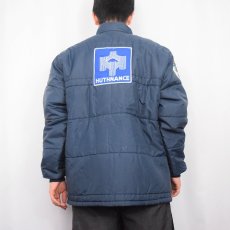 画像4: 70's Swingster USA製 パッチ付き 中綿入り レーシングジャケット NAVY L (4)