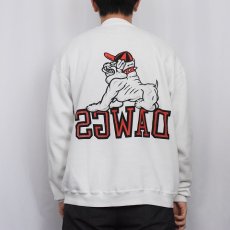 画像3: 80's RUSSELL ATHLETIC USA製 "DAWGS" 前V プリントスウェット XL (3)