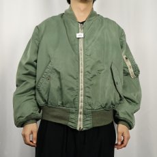 画像5: 民間品 ALPHA INDUSTRIES "MA-1 TYPE" フライトジャケット XL (5)