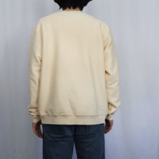 画像3: 90's〜 LANDS' END 前V 鹿の子スウェット M (3)