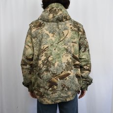 画像3: KING'S CAMO リアルツリーカモ柄 キルティングライナー 中綿入りジップパーカー M (3)