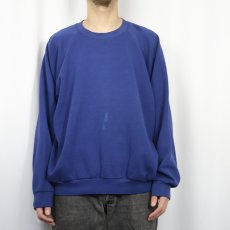 画像2: 90's FRUIT OF THE LOOM USA製 無地ラグランスウェット 3XL (2)