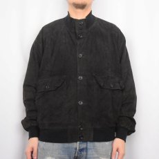 画像2: EURO MARCO.POLO スエードレザージャケット BLACK SIZE50 (2)