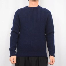 画像2: 80's Patagonia デカタグ ウールニットセーター NAVY L (2)