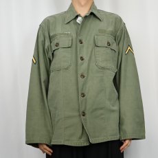 画像2: 60's U.S.ARMY ユーティリティシャツ 1st (2)