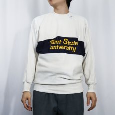 画像2: 80〜90's H.WOLF & SONS USA製 "Kent State university" プリントスウェット (2)