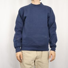 画像2: 90's Champion USA製 無地スウェット NAVY M (2)