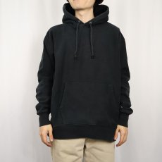 画像2: Champion REVERSE WEAVE 目無し スウェットフーディー BLACK XL (2)