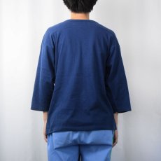 画像3: 70〜80's ARTEX USA製 "GOUCHER COLLEGE" フロッキープリント フットボールTシャツ L (3)