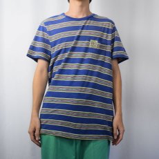 画像2: POLO Ralph Lauren ネイティブボーダー柄 ポケットTシャツ L (2)