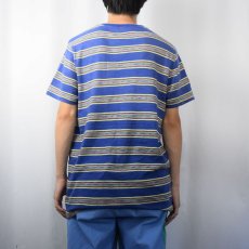 画像3: POLO Ralph Lauren ネイティブボーダー柄 ポケットTシャツ L (3)