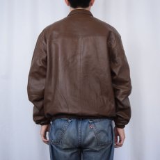 画像3: POLO Ralph Lauren レザージャケット BROWN M (3)