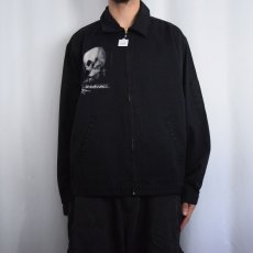 画像2: "deadwear" スカルプリントスイングトップ BLACK (2)