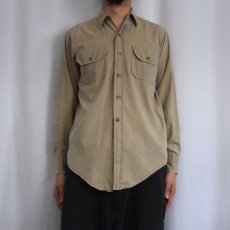 画像2: 30's Army マチ付きシャツ SIZE14 1/2-34 (2)