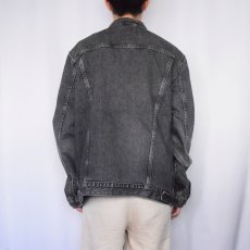 画像3: Levi's ブラックデニムジャケット XXL (3)