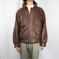 画像2: Westbury "A-2 TYPE" レザーフライトジャケット SIZE52 (2)