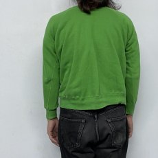 画像5: 60's MAYO SPRUCE USA製 "GREEN WAVE" 染み込みプリントスウェット XL (5)