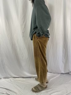 画像3: 90's POLO Ralph Lauren USA製 "POLO CORDS" ツータック 太畝コーデュロイパンツ W33 (3)