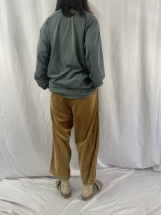 画像4: 90's POLO Ralph Lauren USA製 "POLO CORDS" ツータック 太畝コーデュロイパンツ W33 (4)