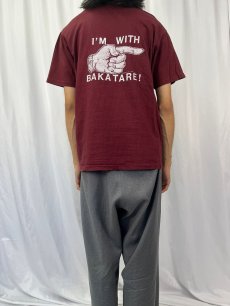 画像4: 70's HI CRU STEDMAN USA製 "I'M WITH BAKATARE!" プリントTシャツ (4)