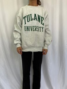 画像2: MV SPORT USA製 REVERSE WEAVE TYPE "TULANE UNIVERSITY" プリントスウェット XL (2)