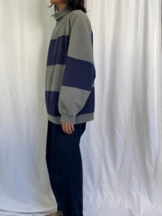 画像3: 90's GAP ボーダー柄 ハイネックスウェット XL (3)