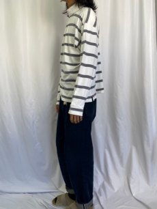 画像3: 90's GAP ボーダー柄 タートルネックロンT XL (3)