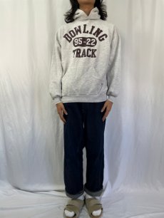 画像2: 90's〜 RUSSEL ATHELETIC USA製 "DOWLING TRACK" プリントスウェットフーディー XL (2)