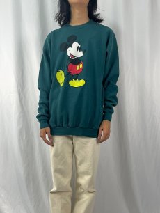 画像2: 90's Disney MICKEY MOUSE USA製 キャラクタープリントスウェット (2)