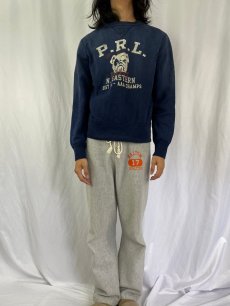 画像2: POLO Ralph Lauren "P.R.L...." 前V フロッキープリントスウェット M (2)