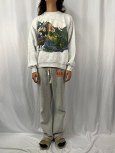 画像2: 90's Budweiser USA製 ビールメーカープリントスウェット XL (2)