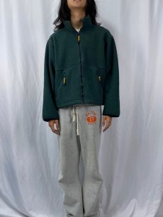 画像2: 90's Eddie Bauer EBTEK USA製 フルジップフリースジャケット M (2)