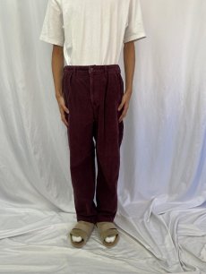 画像2: POLO Ralph Lauren "POLO CORDS" ツータック 太畝コーデュロイパンツ W33 (2)