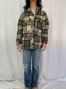 画像2: 70's PENDLETON USA製 チェック柄 ウールシャツジャケット L (2)