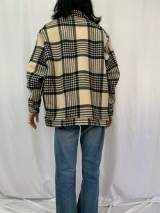 画像4: 70's PENDLETON USA製 チェック柄 ウールシャツジャケット L (4)