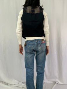 画像4: 90's PENDLETON USA製 ネイティブ柄 ヨーク切り替えベスト S (4)