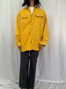 画像2: 80〜90's L.L.Bean USA製 シャモアクロス シャツ XL (2)