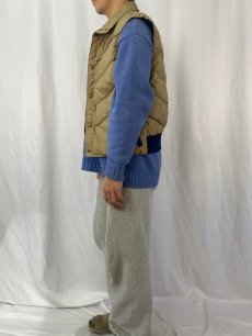 画像3: 70's Woolrich USA製 コットンポリ ダウンベスト M (3)