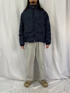 画像2: GAP 裏フリース ダウンジャケット NAVY M (2)