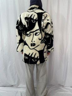 画像4: 【SALE】 80's〜90's DONNYBROOK USA製 フェイス柄 フェイクファーコート (4)