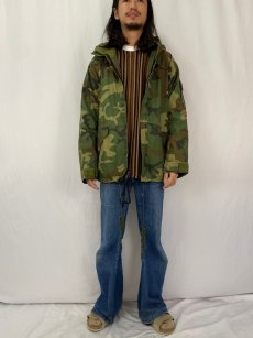 画像2: 90's U.S.MILITARY ECWCS ウッドランドカモ パーカ GEN1 後期 LARGE REGULAR (2)