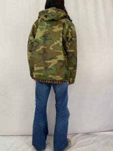 画像4: 90's U.S.MILITARY ECWCS ウッドランドカモ パーカ GEN1 後期 LARGE REGULAR (4)