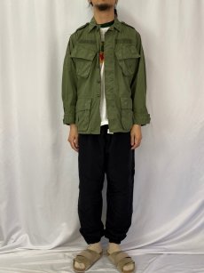 画像2: 60's U.S.ARMY ジャングルファティーグジャケット 2nd SMALL-SHORT (2)