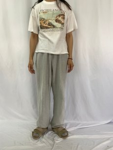 画像2: 90's〜 Michelangelo アダムの創造 アートプリントTシャツ (2)