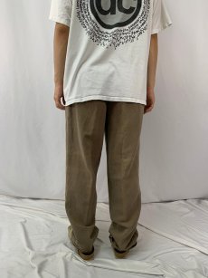 画像4: 90's DOCKERS "LOOSE FIT" 2タック リネン×コットン スラックス W30-33 (4)