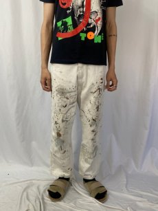 画像2: Dickies ペンキペイント ペインターパンツ W34 (2)