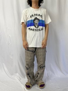 画像2: Freddy Krueger "ULTRAS MARSEILLE"  パロディプリントTシャツ M (2)