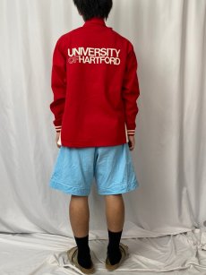 画像4: 60's Champion USA製 "UNIVERSITY OF HARTFORD" スナップボタン トラックジャケット L (4)