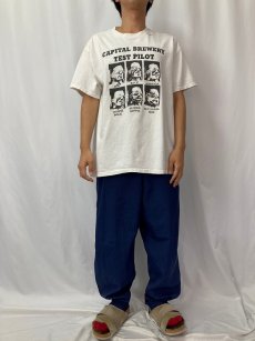 画像2: 90's〜 "CAPITAL BREWERY TEST PILOT" フォトプリントTシャツ L (2)